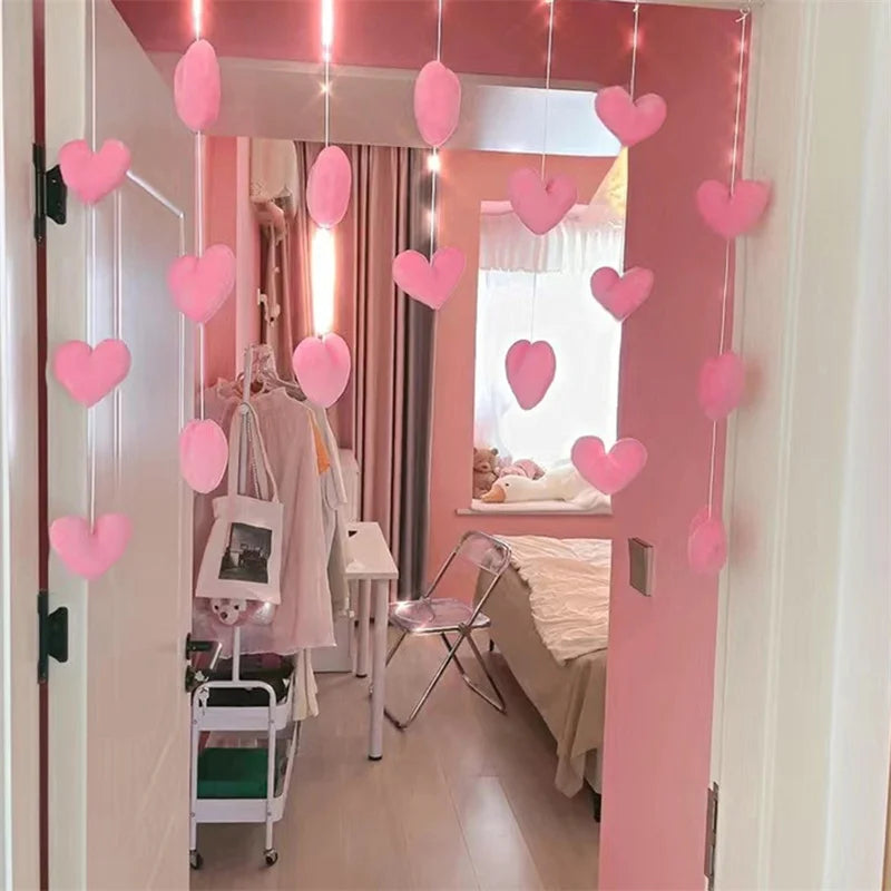 New Heart Shaped Curtain Door Hanging Decoration