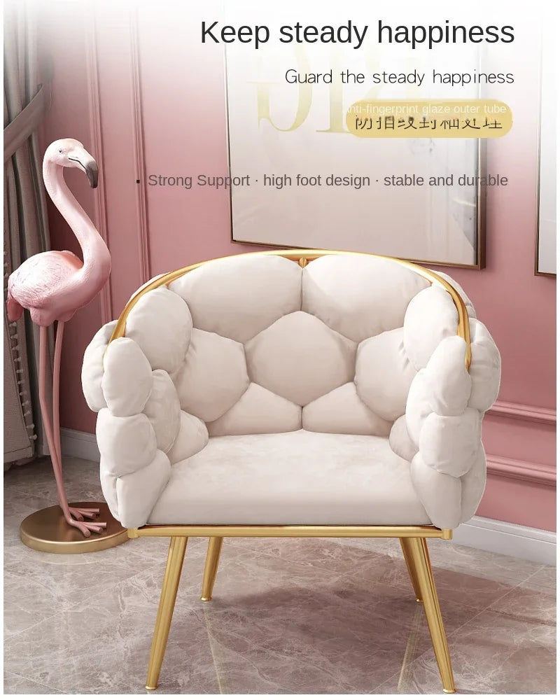 Nordic luxury armchairs design Single velvet