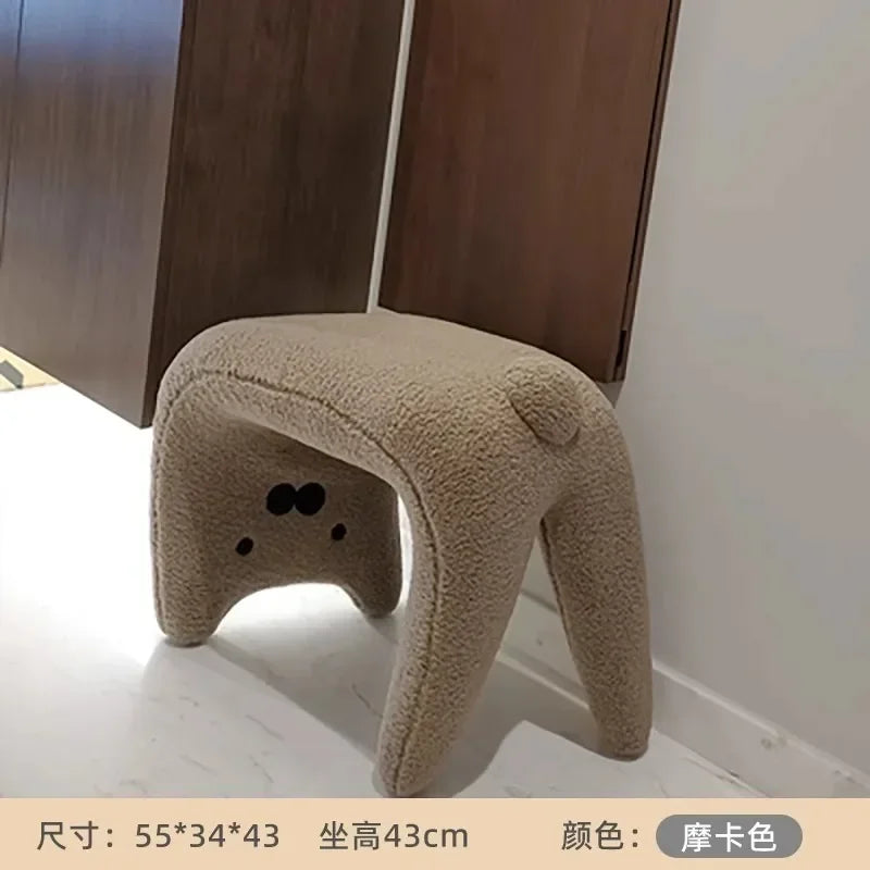 Light Luxury Cat Stool Cashmere Lamb Fabric