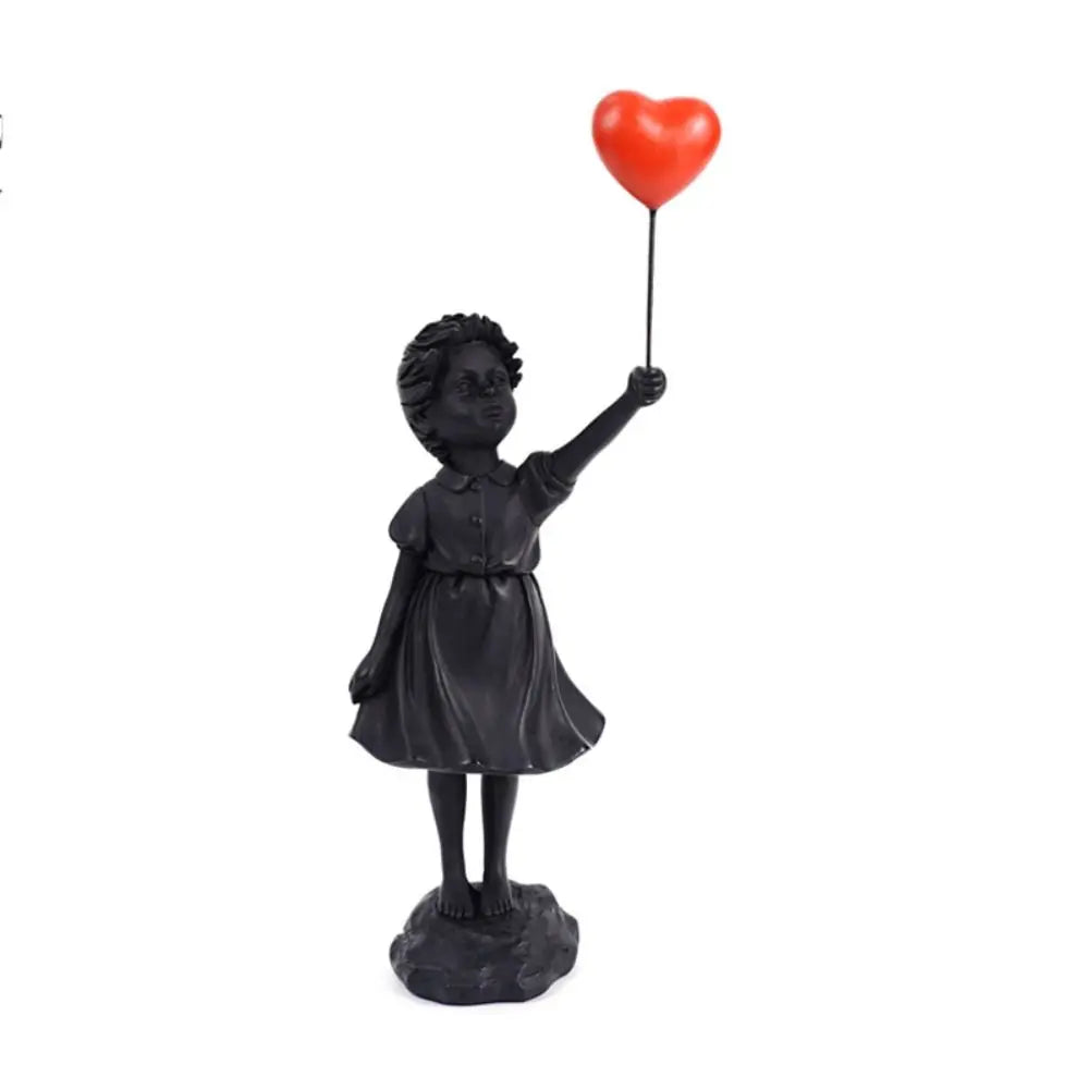 Resin Banksy Figurines for Interior Flower