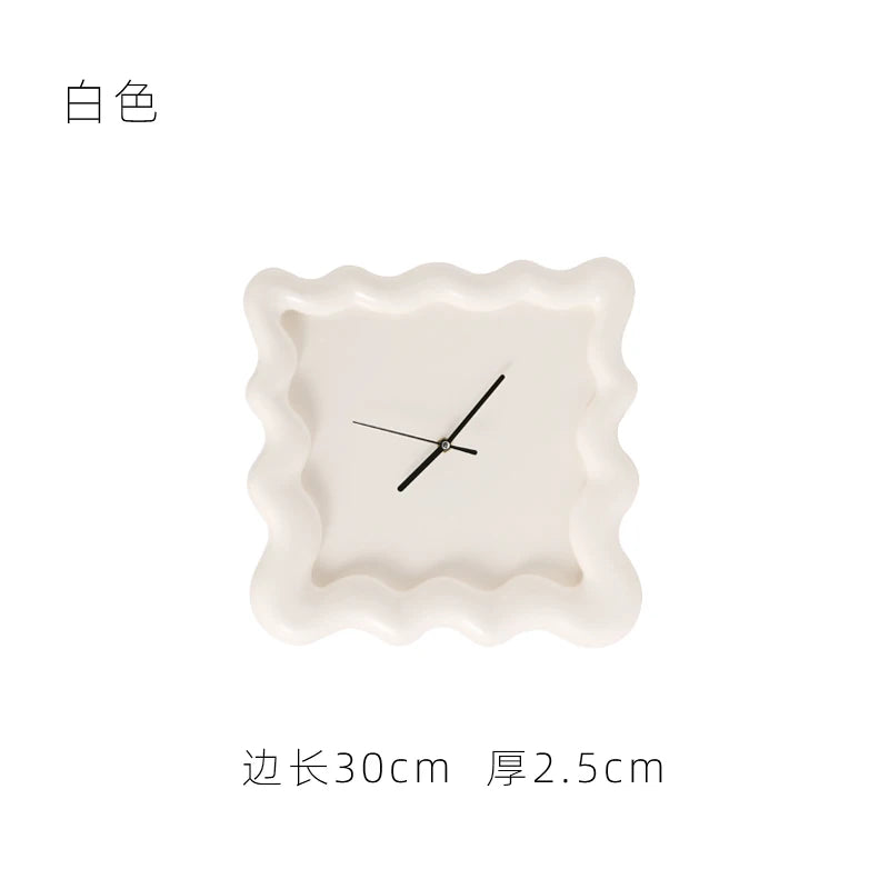 【EpeiusHome】Home Decoration Cream biscuit shape Wall mounted clock