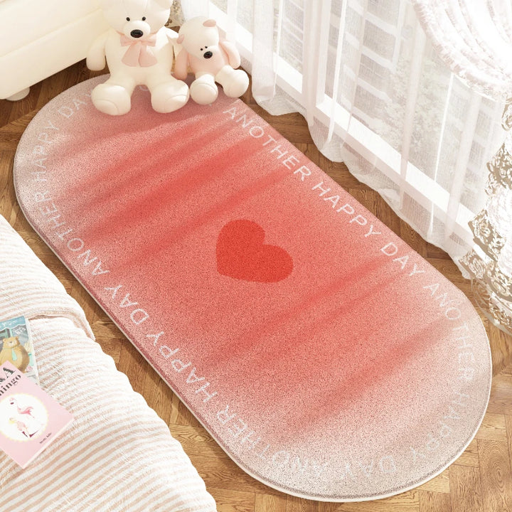 Valentine's Day Home Decoration Carpet Cute Gradient Color Bedroom Bedside Carpets Love Pattern Floor Mat Blanket Soft Rug Ковер