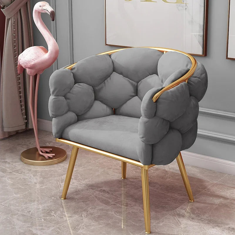 Nordic luxury armchairs design Single velvet