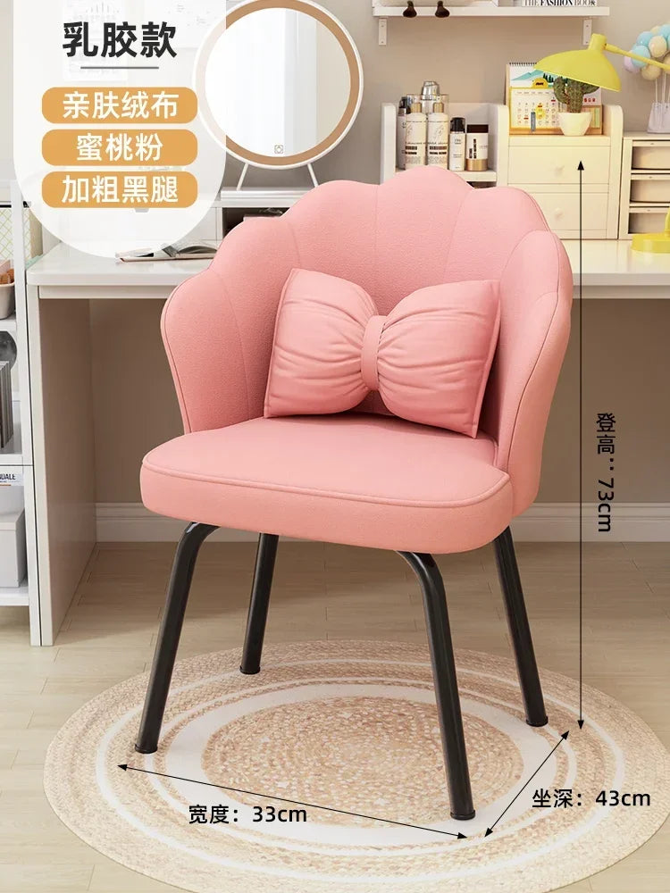 Girls Living Room Chair Makeup Stool Princess Soft