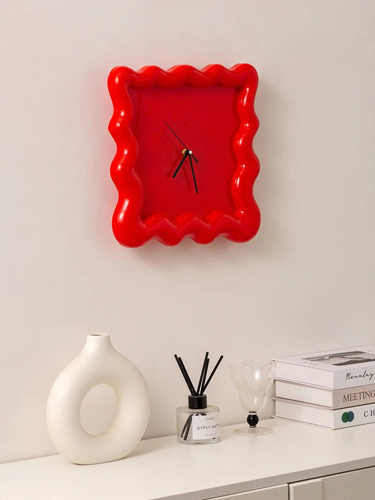 【EpeiusHome】Home Decoration Cream biscuit shape Wall mounted clock