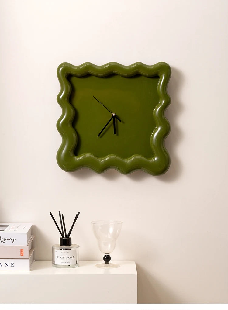 【EpeiusHome】Home Decoration Cream biscuit shape Wall mounted clock