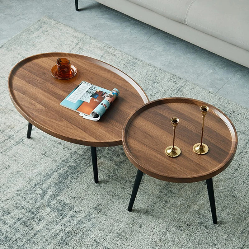 Light Luxury Unique Oval Coffee Tables Minimalist Sedentary Bedside Coffee Table Console Hall Dressing Living Room Furniture