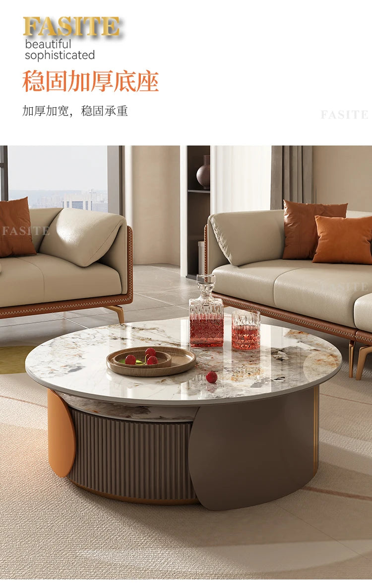 Living Room Coffee Table Home Set Marble Top Unique Coffee Table Modern Sofa Italian Extendable Luxury Basse Furniture