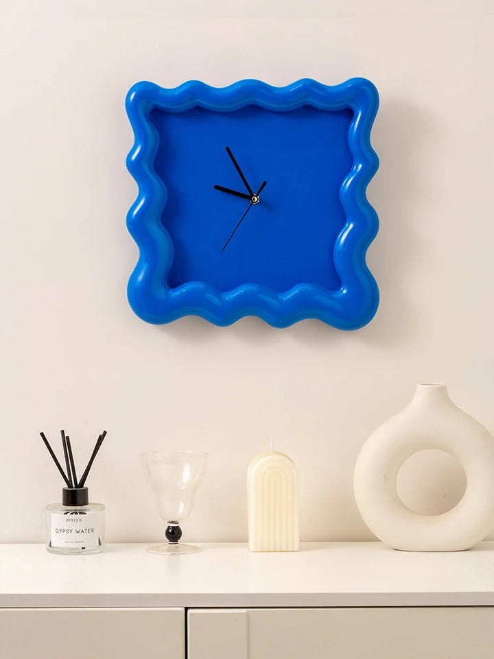 【EpeiusHome】Home Decoration Cream biscuit shape Wall mounted clock