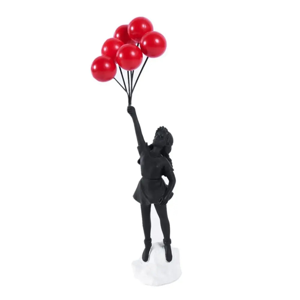 Resin Banksy Figurines for Interior Flower