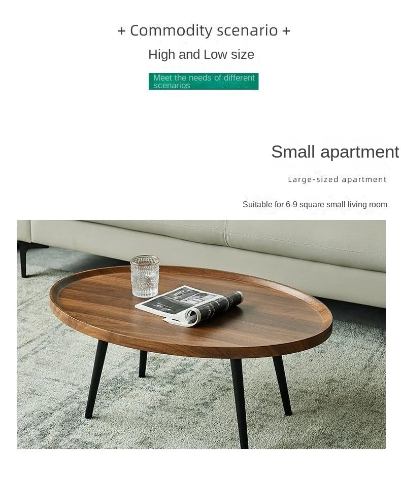 Light Luxury Unique Oval Coffee Tables Minimalist Sedentary Bedside Coffee Table Console Hall Dressing Living Room Furniture