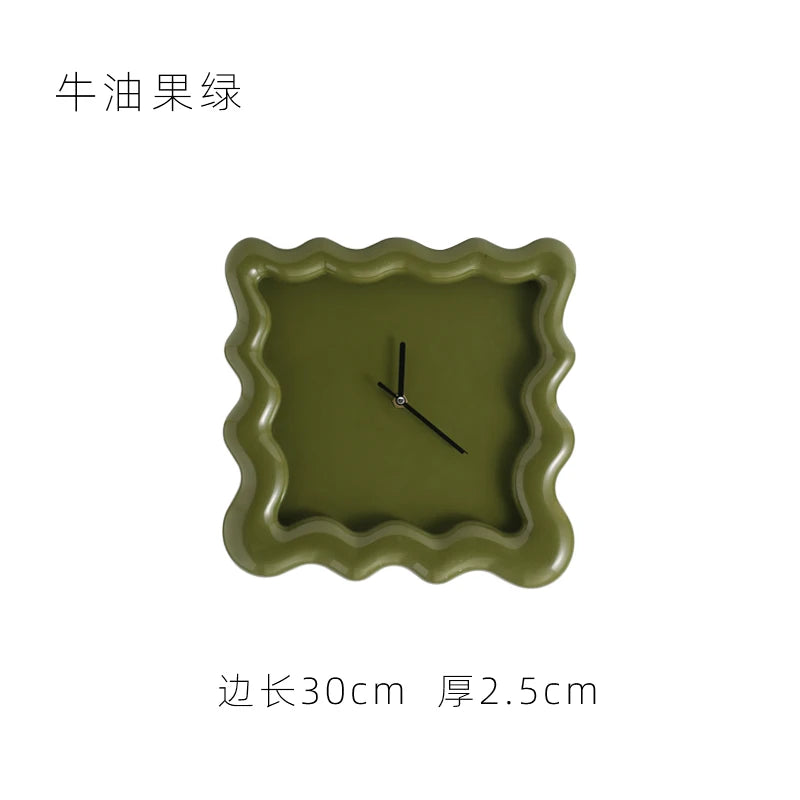 【EpeiusHome】Home Decoration Cream biscuit shape Wall mounted clock