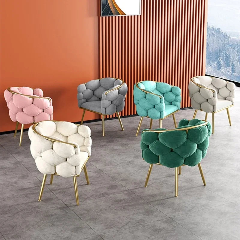 Nordic luxury armchairs design Single velvet