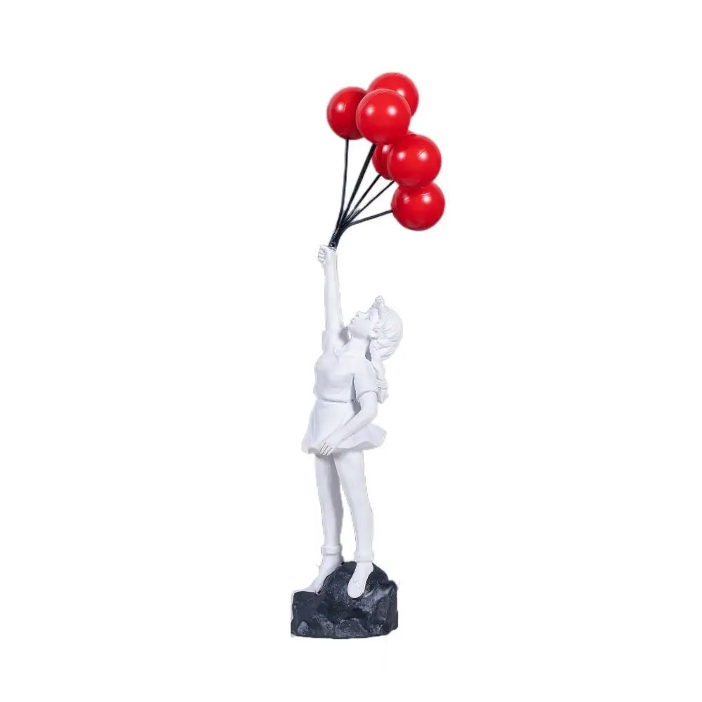 Resin Banksy Figurines for Interior Flower