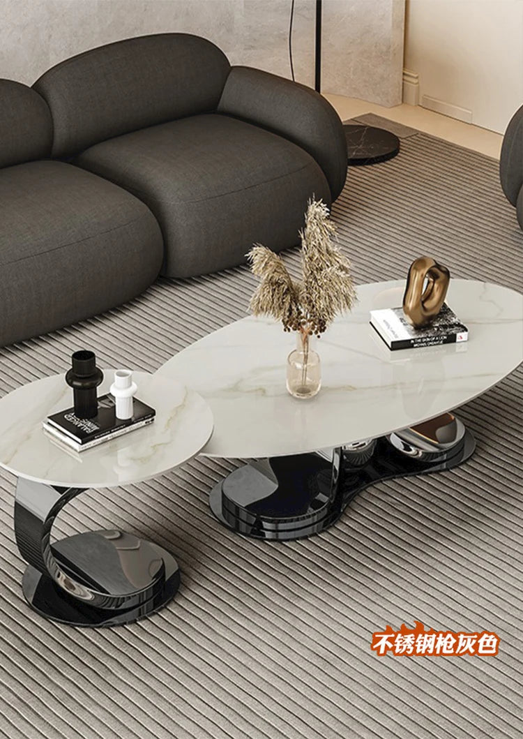 Nordic Modern Coffee Tables Luxury Unique Minimalist Beautiful Side Table Legs Metal Irregular Table Basses De Salon Furniture