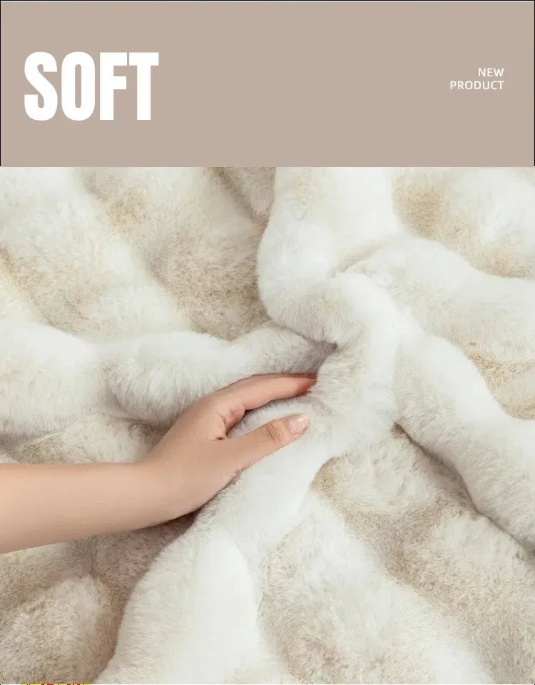 Faux Fur Round Carpets Luxury Bubble Shaped Plushrugs for Bedroom Decor Non Slip Dressing Table Area Rugs Soft Fluffy Floor Mat