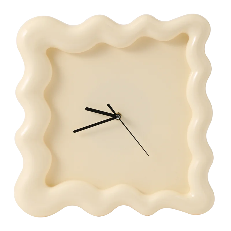 【EpeiusHome】Home Decoration Cream biscuit shape Wall mounted clock