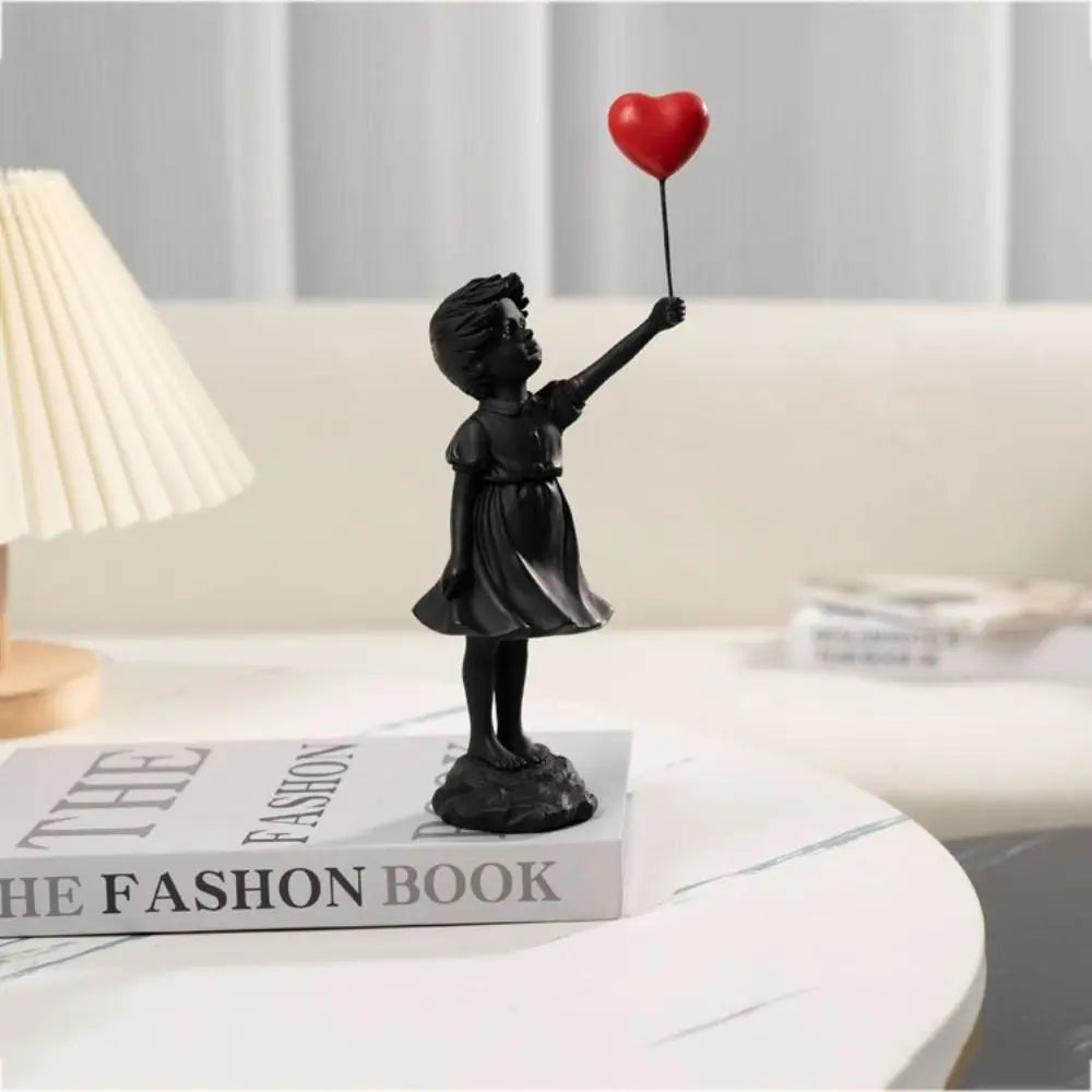 Resin Banksy Figurines for Interior Flower