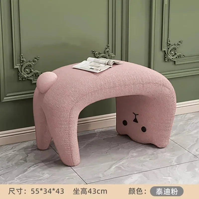 Light Luxury Cat Stool Cashmere Lamb Fabric