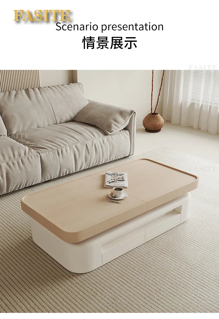 Living Room Ajustable Coffee Table Organizer White Nordic Mobile Coffee Table Trau Mesa Lateral Apartamento Couchtisch Furniture