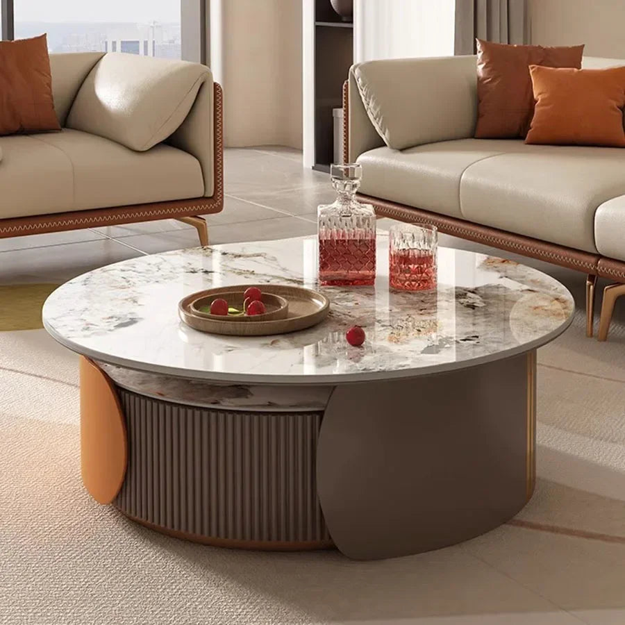 Living Room Coffee Table Home Set Marble Top Unique Coffee Table Modern Sofa Italian Extendable Luxury Basse Furniture