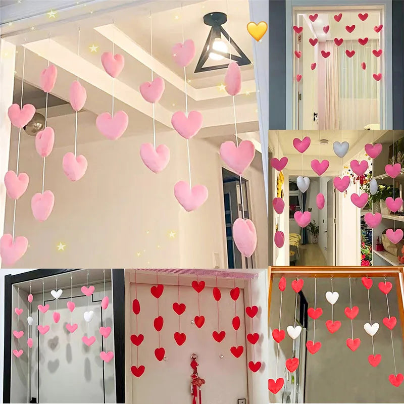 New Heart Shaped Curtain Door Hanging Decoration