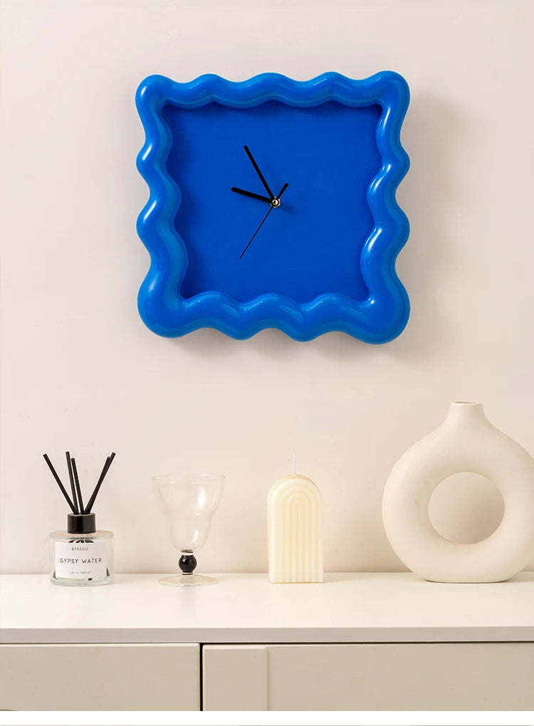 【EpeiusHome】Home Decoration Cream biscuit shape Wall mounted clock