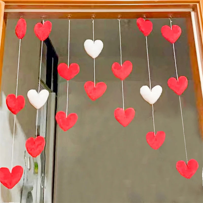 New Heart Shaped Curtain Door Hanging Decoration