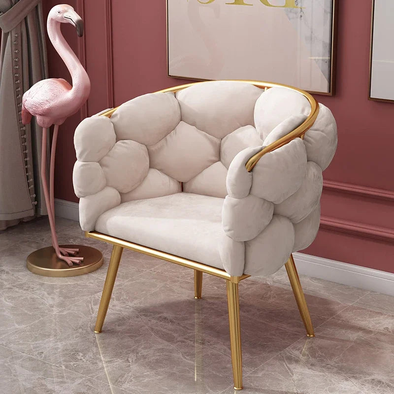 Nordic luxury armchairs design Single velvet